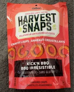 Red lentil snack crisps