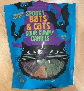 Spooky Bats & Cats Sour Gummy Candies