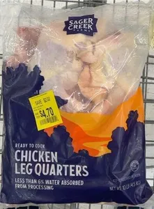 Ready to cook Chicken leg quarters