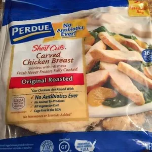 Carved chicken breast