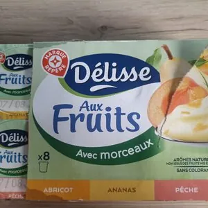 Yaourts aux fruits avec morceaux