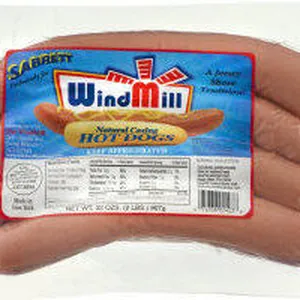 Windmill natural casing hot dogs