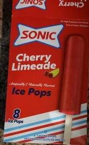 Cherry Limeade Ice Pops