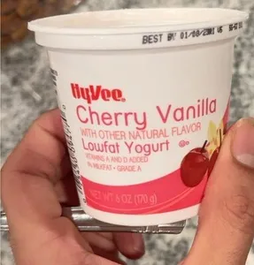 Cherry vanilla yogurt