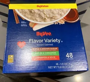 Hyvee instant oatmeal