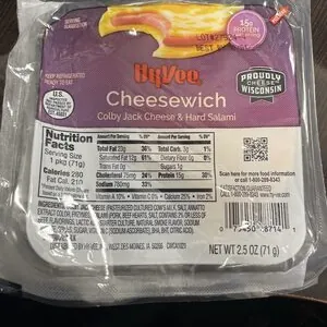 Cheesewich Colby Jack & Hard Salami