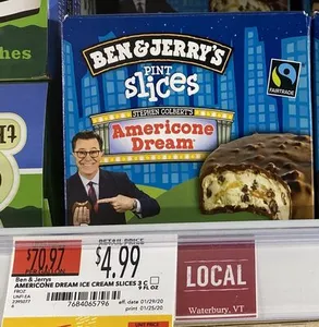 Pint slices ice cream bars, vanilla