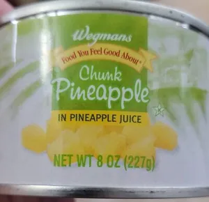 chunk pineapple in pineapple juice