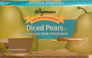 Diced Pears in juice