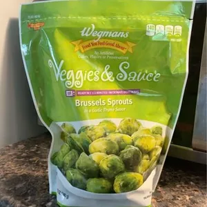 Veggies and sauce brussel sprouts