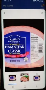Sam's choice Boneless ham steaks