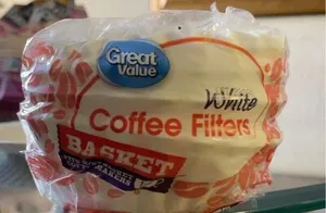 White coffee filters