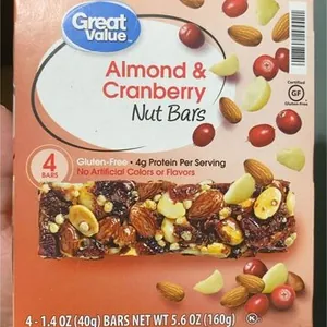 Almond & Crandberry Nut Bars