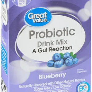 Blueberry flavored probiotic drink mix