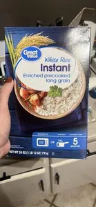 White Rice Instant Enriched precooked long grain