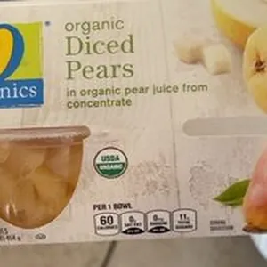Organic Diced pears