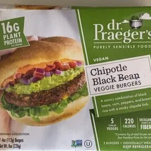 Chipotle black bean veggie burgers