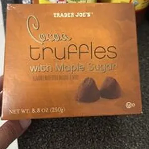 Cocoa truffles with Maple Sugar