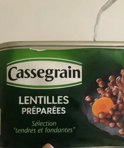 Lentilles préparées