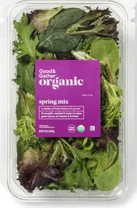 Organic a medley baby lettuces & greens of spring mix