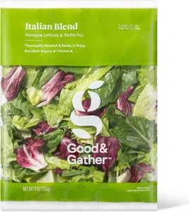 Italian blend romaine lettuce & radicchio