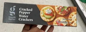 Cracked pepper water crackers
