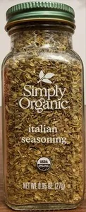 Simply organic, italian seasoning