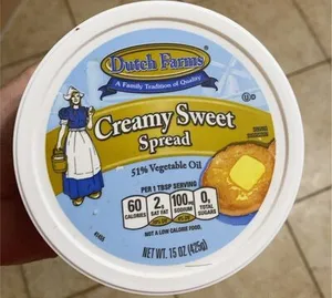 Creamy sweet spread