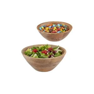 Salladsskål set om 2 mangoträ