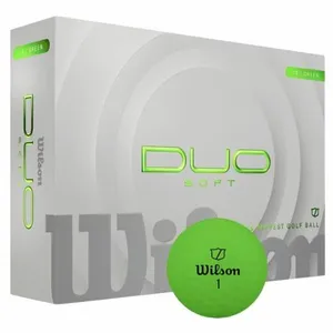 Wilson - DUO Soft Golf Ball - Green - 12 Balls