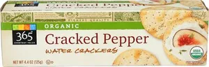Organic cracked pepper water crackers
