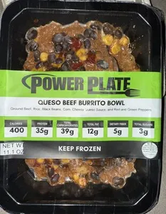 Power plate queso burrito bowl