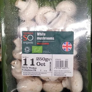 White mushrooms