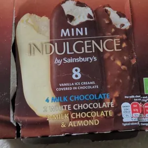 Mini Indulgence ice creams by sainsburys
