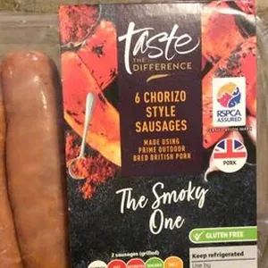 Sainsbury's taste DIFFERENCE 6 CHORIZO STYLE SAUSA