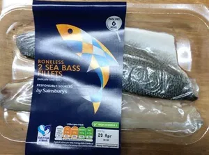 Sea bass fillets
