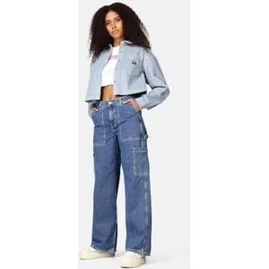 Obey Skjorta - Liam Cropped Female XS Grå