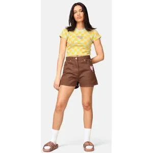 Obey Korta jeansshorts Female W24 Orange