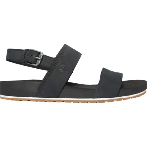 Timberland Women's Malibu Waves 2-Strap Sandal Black 39.5