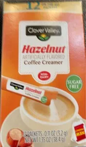 Clover Valley Hazelnut cofee creamer