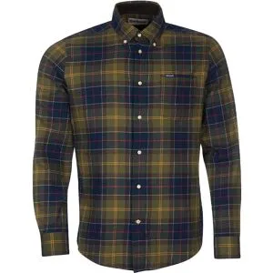 Barbour Fortrose Tailored Shirt Herr, L, Classic Tartan