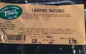 Lardons natures