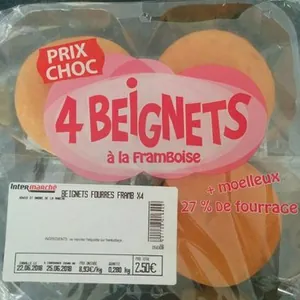 Beignets à la framboise