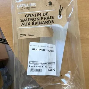 Gratin  de saumon frais