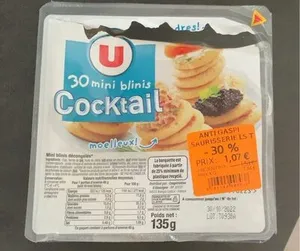 Minis blinis cocktail