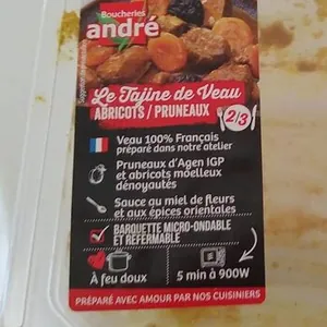 Tajine de veau abricots pruneaux