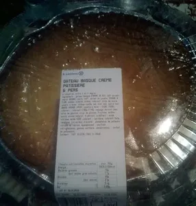 Gâteau basque crème pâtissière