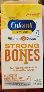 Vitamin D drops strong bones