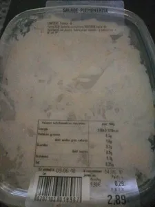 Salade piemontaise Leclerc