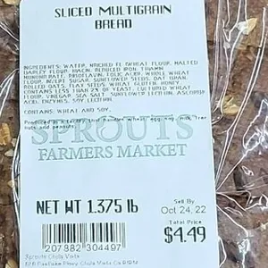 Sliced multigrain bread